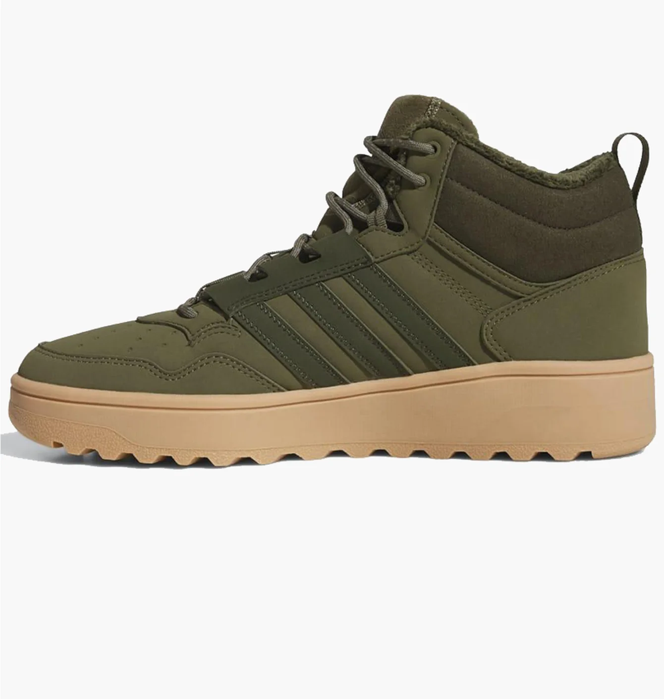 Кросівки чоловічі Adidas Hoops 4.0 Mid Winterised Olive JQ5363