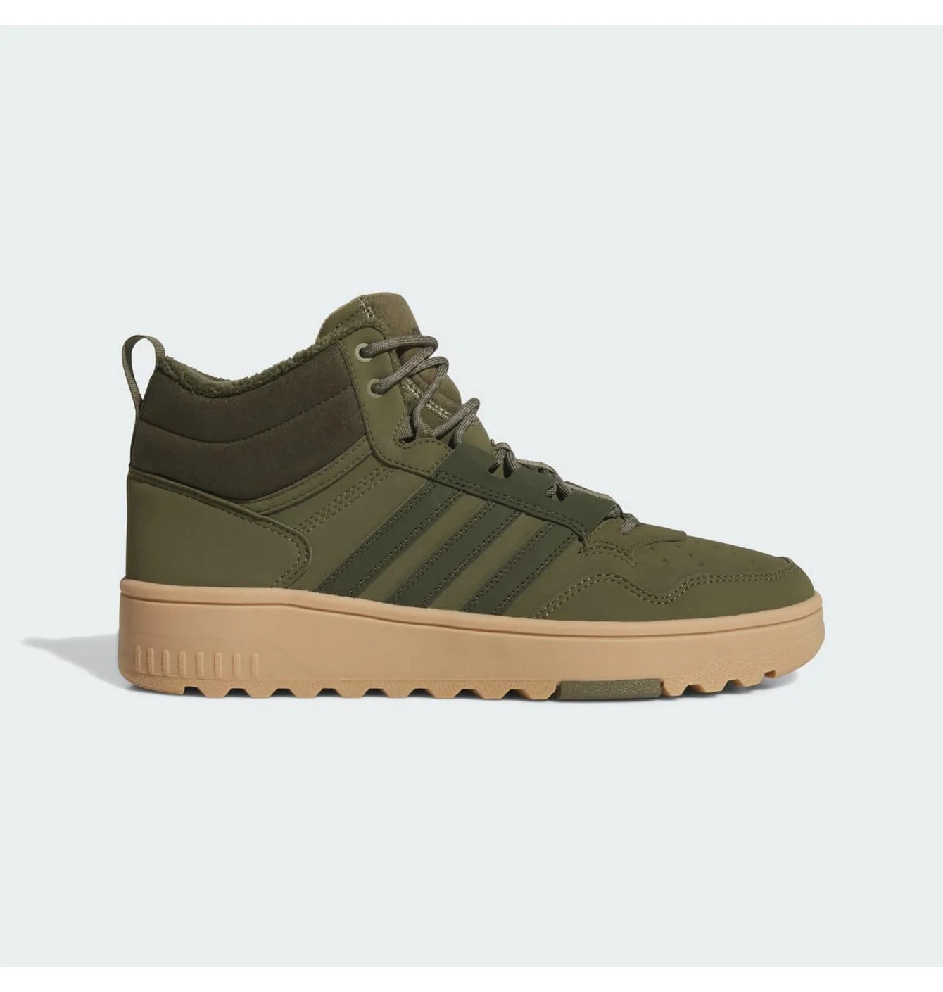 Кросівки чоловічі Adidas Hoops 4.0 Mid Winterised Olive JQ5363