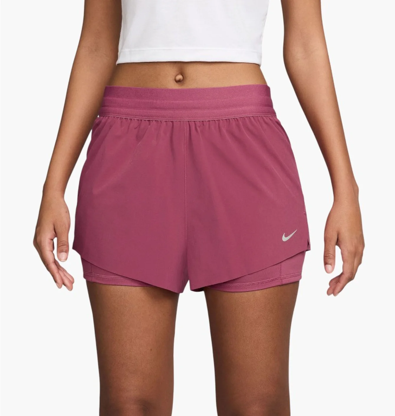 Шорти жіночі Nike Swift Dri-Fit Mid-Rise 2-In-1 Pink HJ5376-634