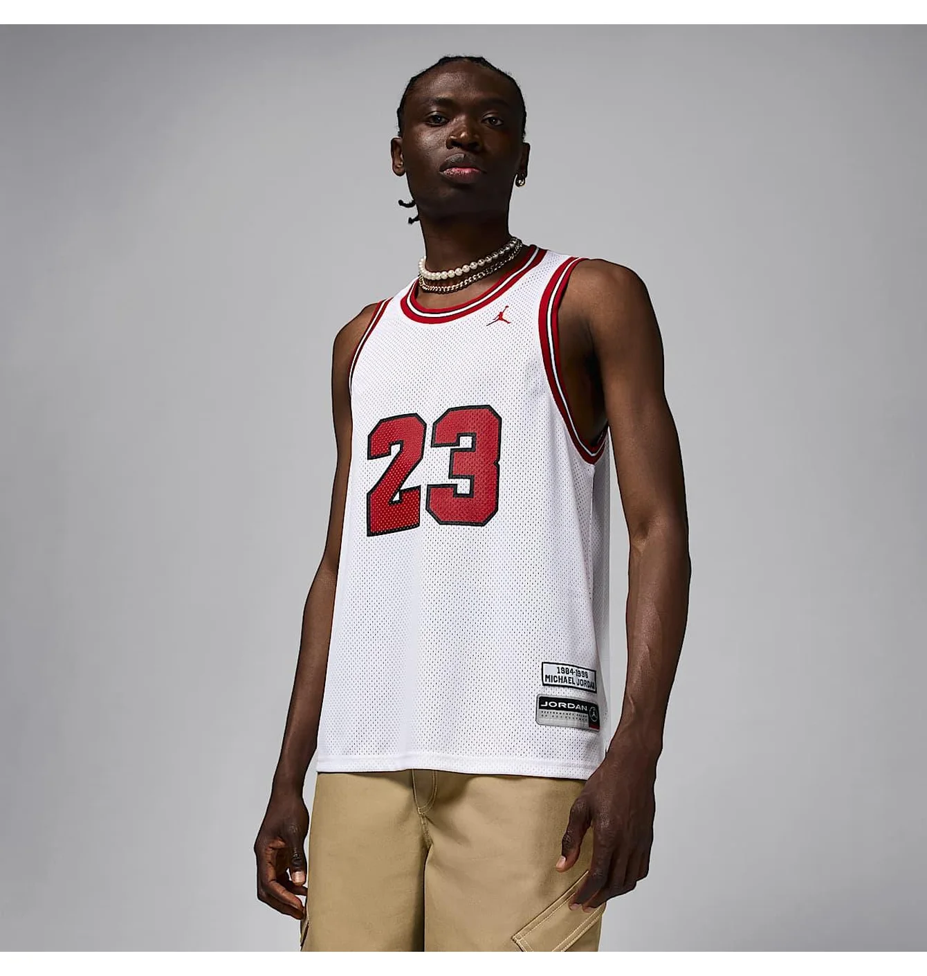 Майка чоловіча Air Jordan J Ess Summer Jersey White HF9375-100