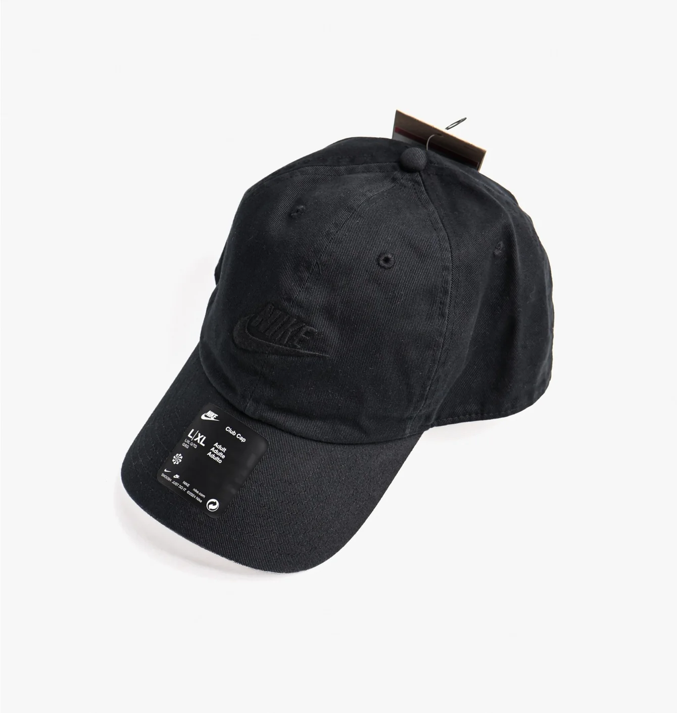 Кепка унісекс Nike Club Unstructured Futura Wash Cap Black FB5368-010