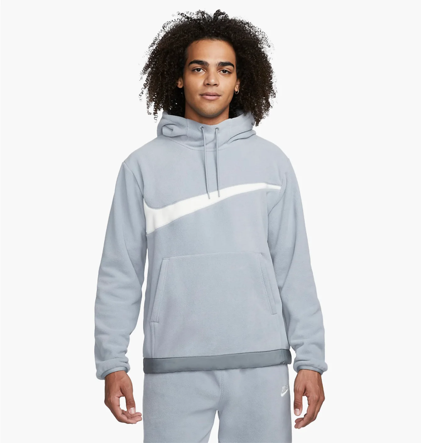 Худі чоловіче Nike Club Fleece+ MenS Winterized Pullover Hoodie Grey DQ4896-073