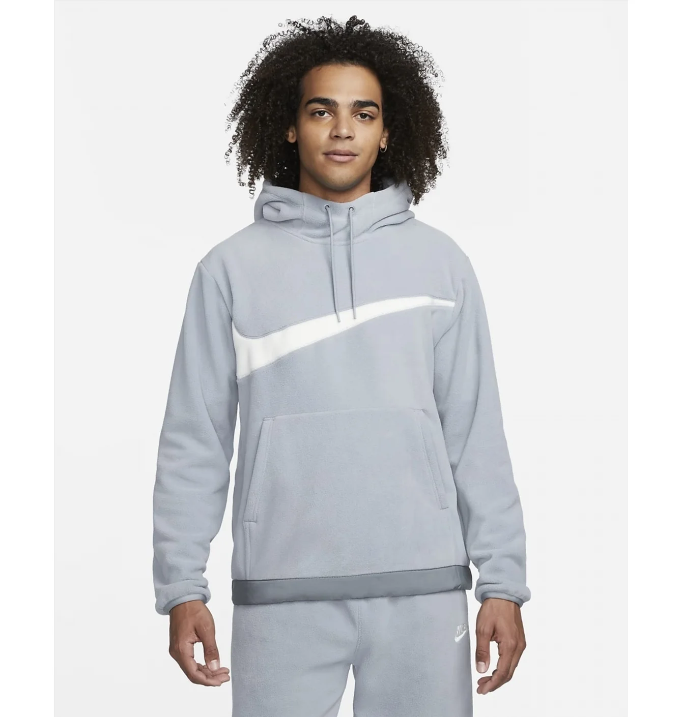 Худі чоловіче Nike Club Fleece+ MenS Winterized Pullover Hoodie Grey DQ4896-073