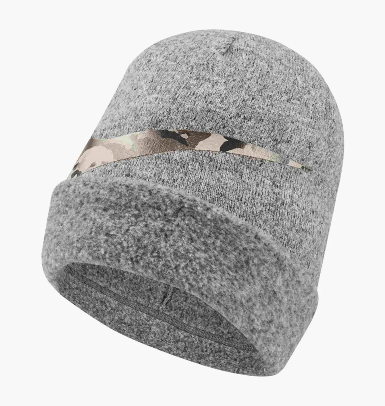 Шапка унісекс Nike Therma Beanie Szara Polar Grey DO8170-355