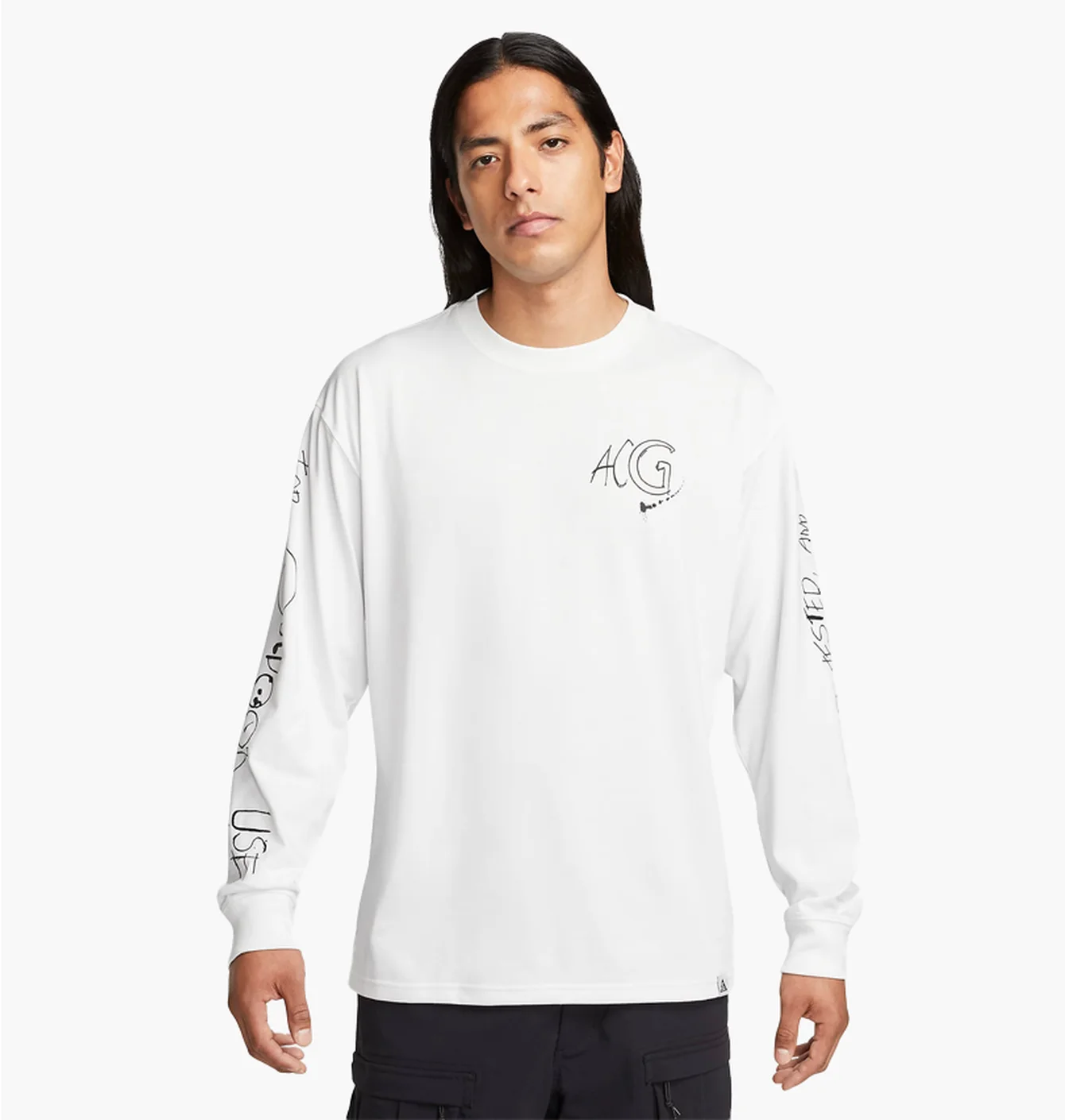 Лонгслів чоловічий Nike Acg MenS Long-Sleeve T-Shirt White FJ2135-121