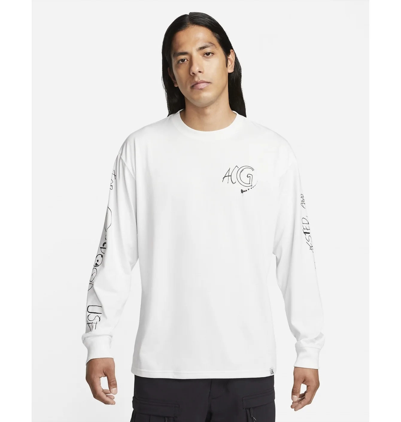 Лонгслів чоловічий Nike Acg MenS Long-Sleeve T-Shirt White FJ2135-121