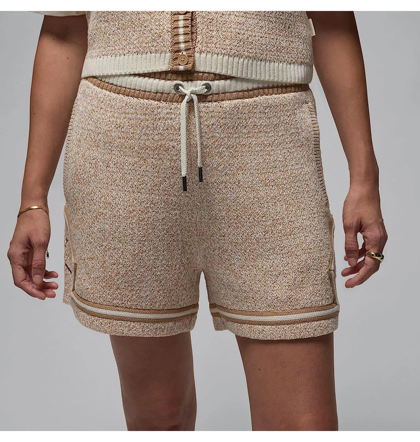 Шорти жіночі Nike Wmns Knit Short Beige FV7116-133