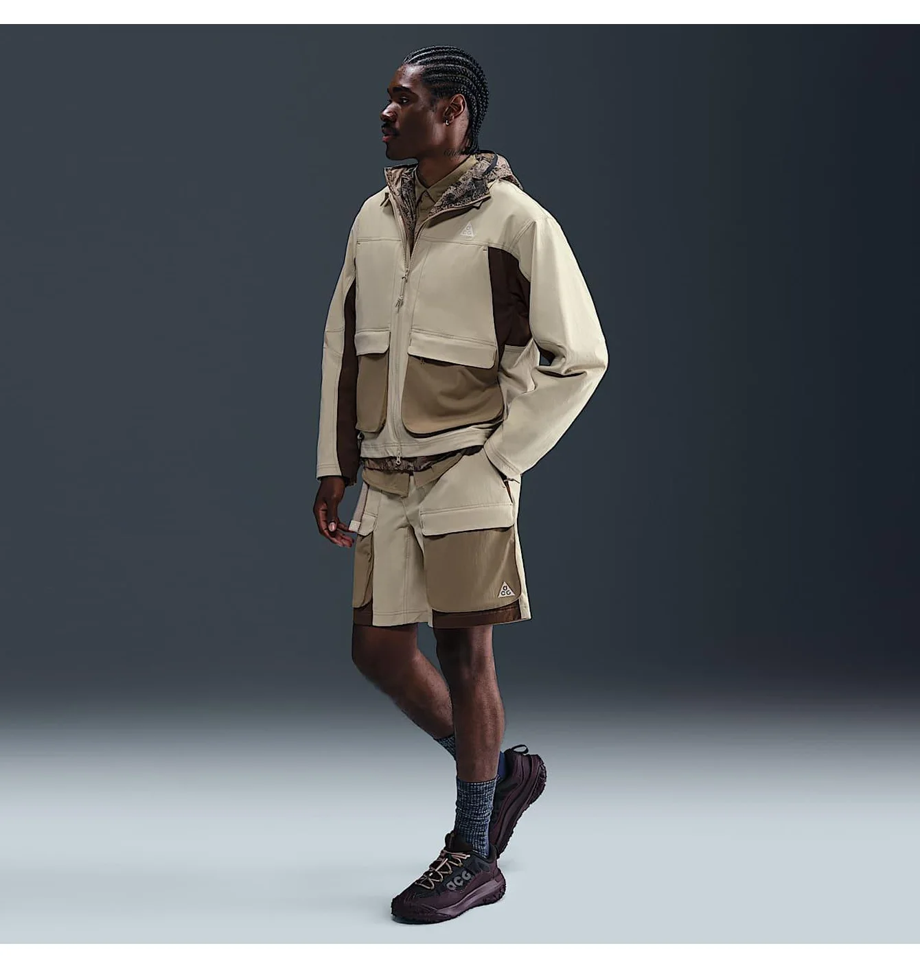 Шорти чоловічі Nike Acg Smith Summit Beige/Brown HV0593-229