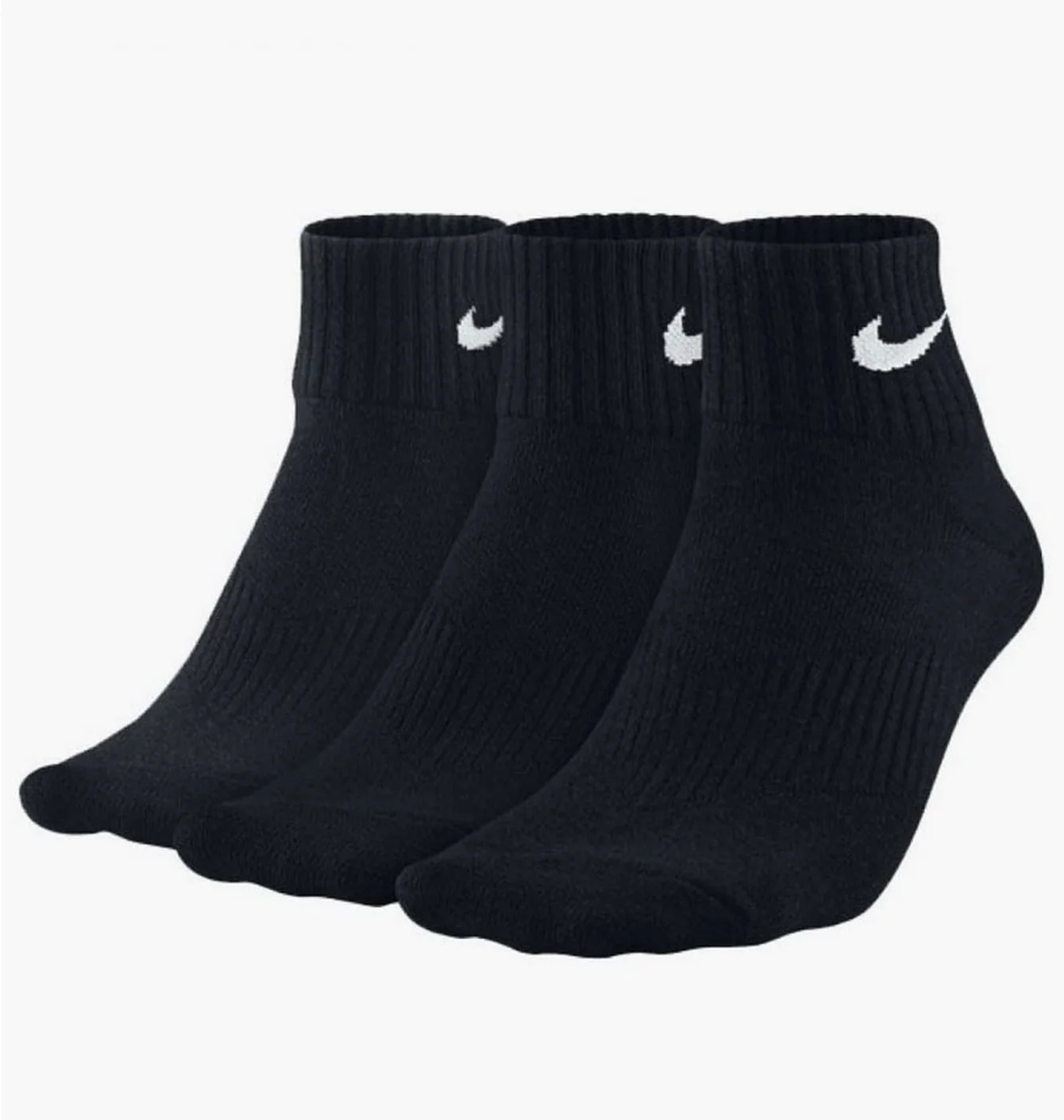 Шкарпетки унісекс Nike Lightweight Quarter (3 пари) Black SX4706-001