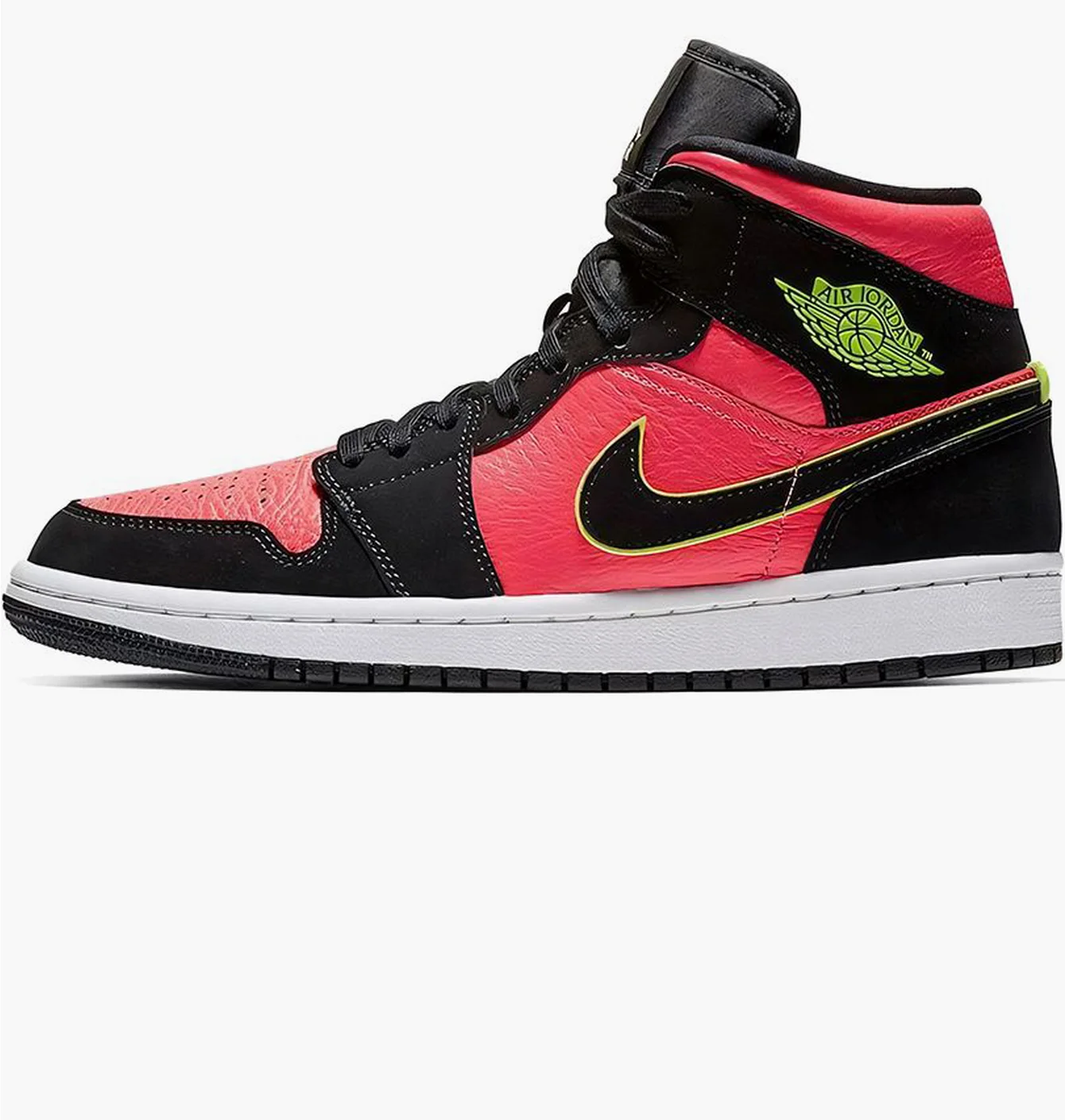 Кросівки жіночі Air Jordan 1 Retro Mid Red/Black BQ6472-006