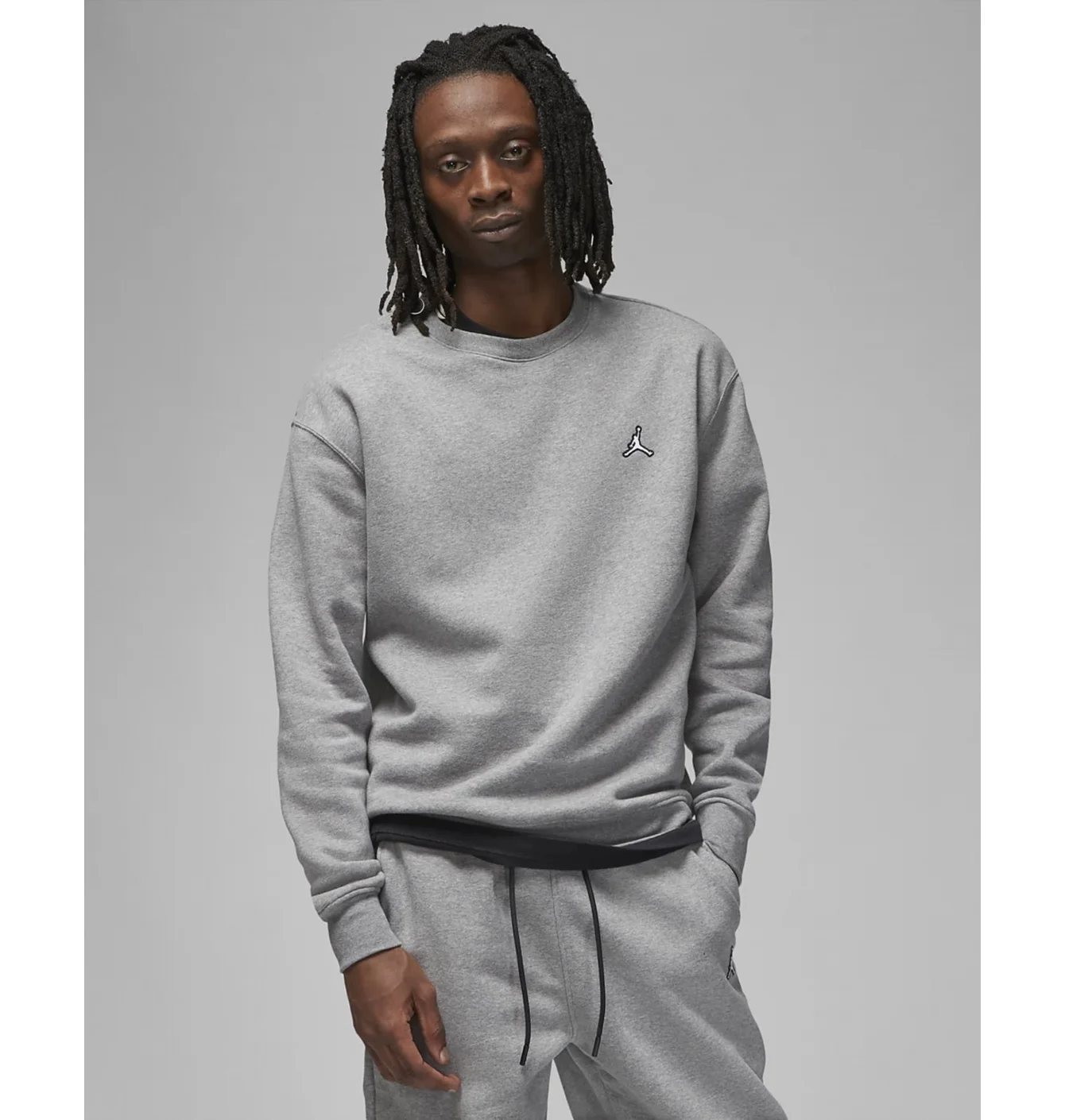 Світшот чоловічий Air Jordan M J Ess Flc Crew Grey Dq7520-091