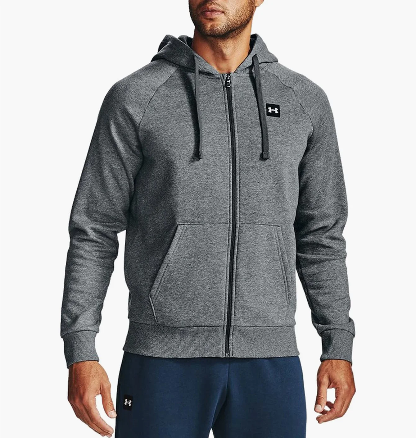 Толстовка чоловіча Under Armour Rival Fleece Fz Grey 1357111-012