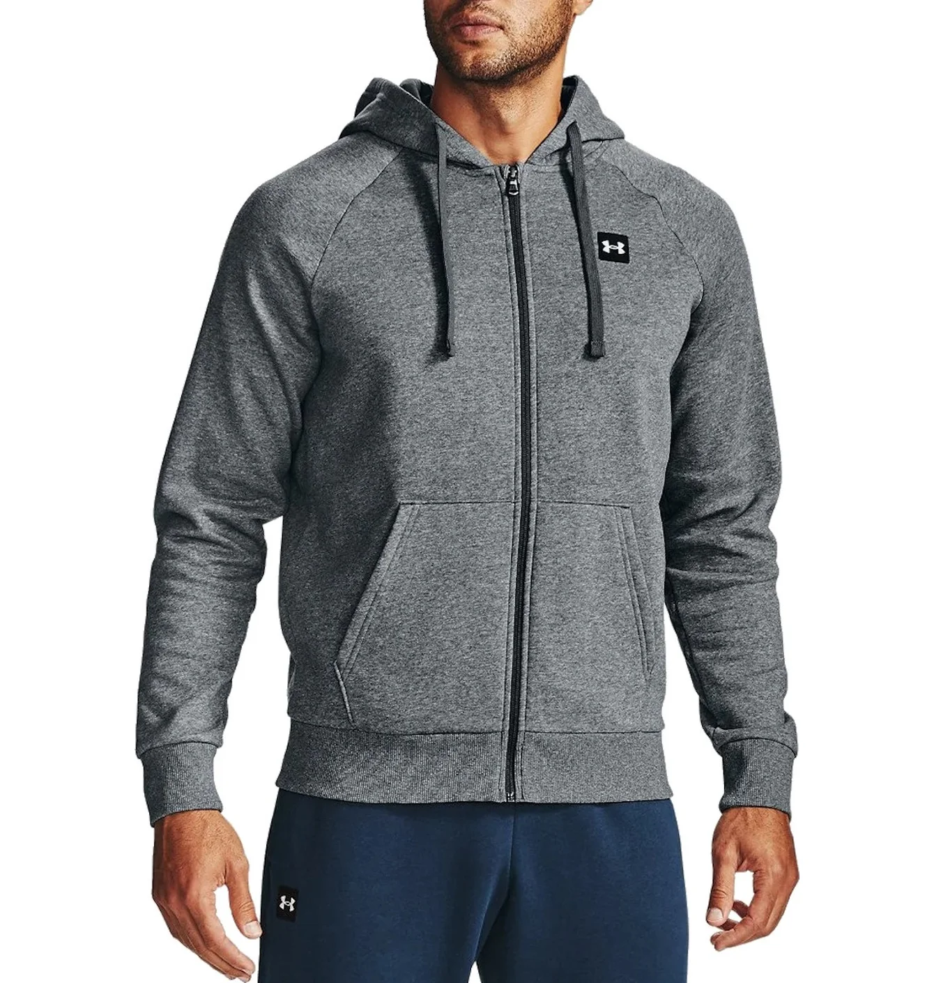 Толстовка чоловіча Under Armour Rival Fleece Fz Grey 1357111-012