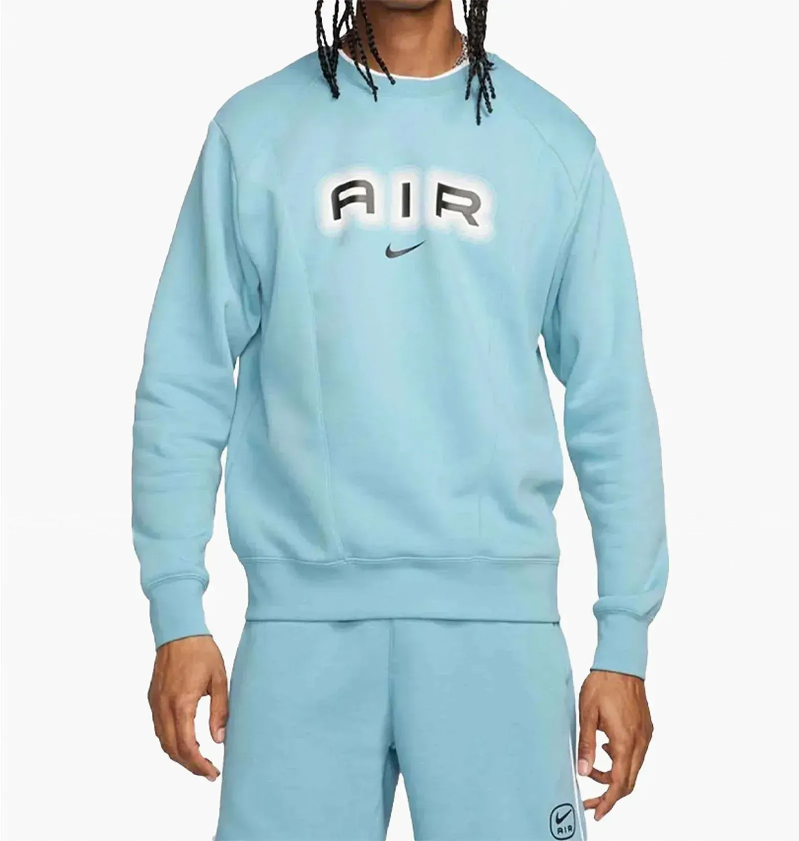 Спортивний костюм чоловічий Nike Sw Air Crew Light Blue (HM0177-464__HM0180-464)