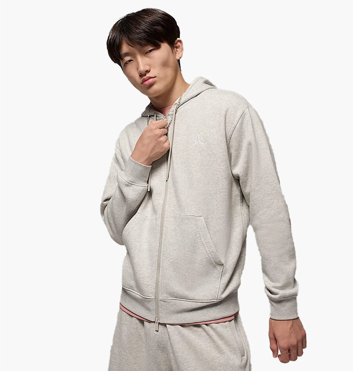 Толстовка чоловіча Air Jordan Brooklyn Fleece Grey FV7289-050