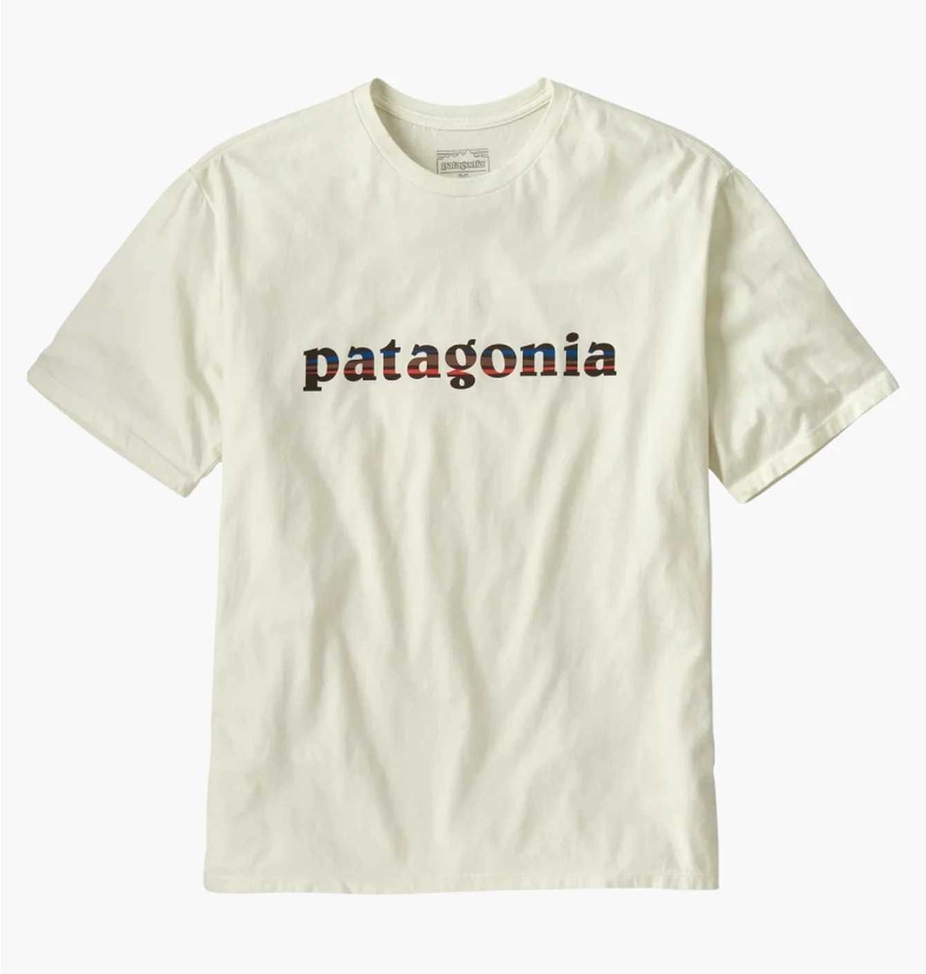 Футболка чоловіча Patagonia 73 Text Logo Organic Beige BCW37776