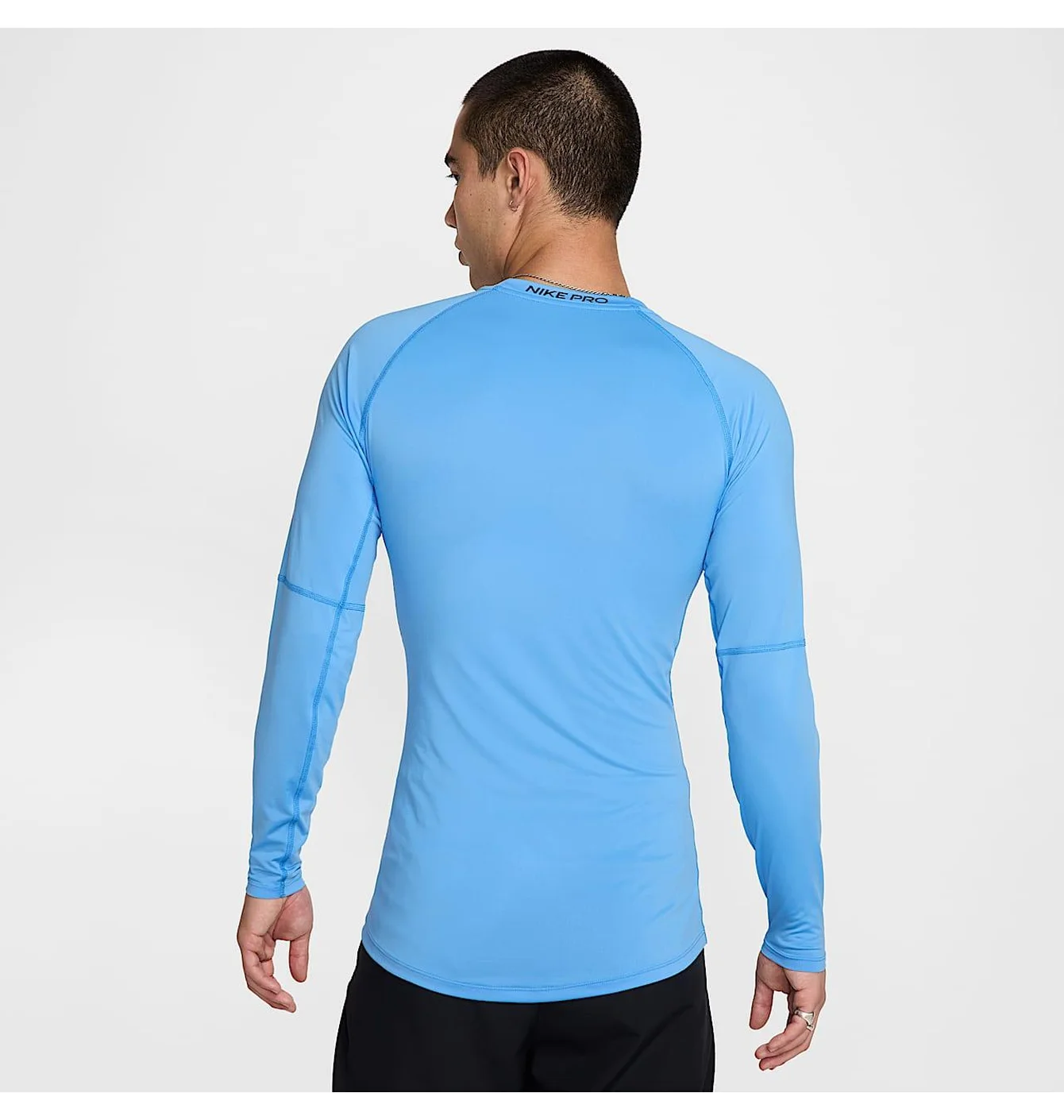 Лонгслів чоловічий Nike Pro Dri-Fit Tight Long-Sleeve Fitness Top Light Blue FB7919-412