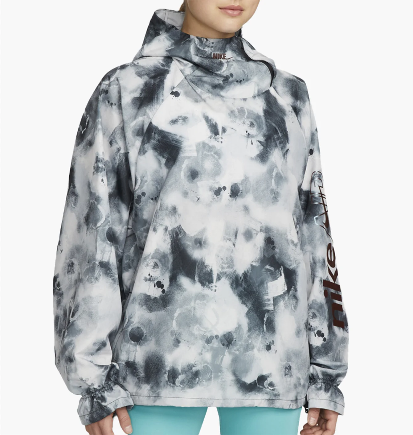 Вітровка жіноча Nike Air Dri Fit Running Jacket Grey/Blue DM7549-010