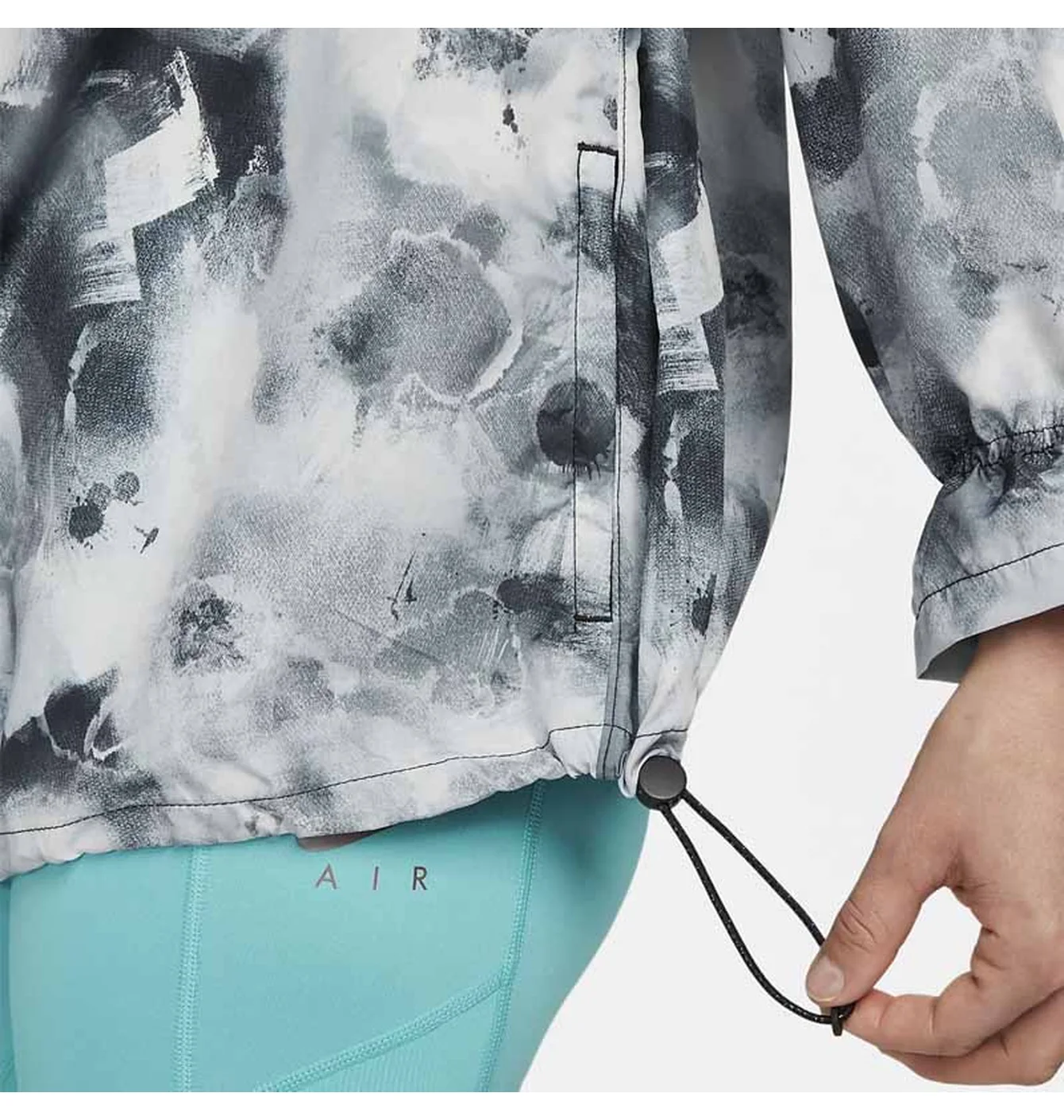 Вітровка жіноча Nike Air Dri Fit Running Jacket Grey/Blue DM7549-010