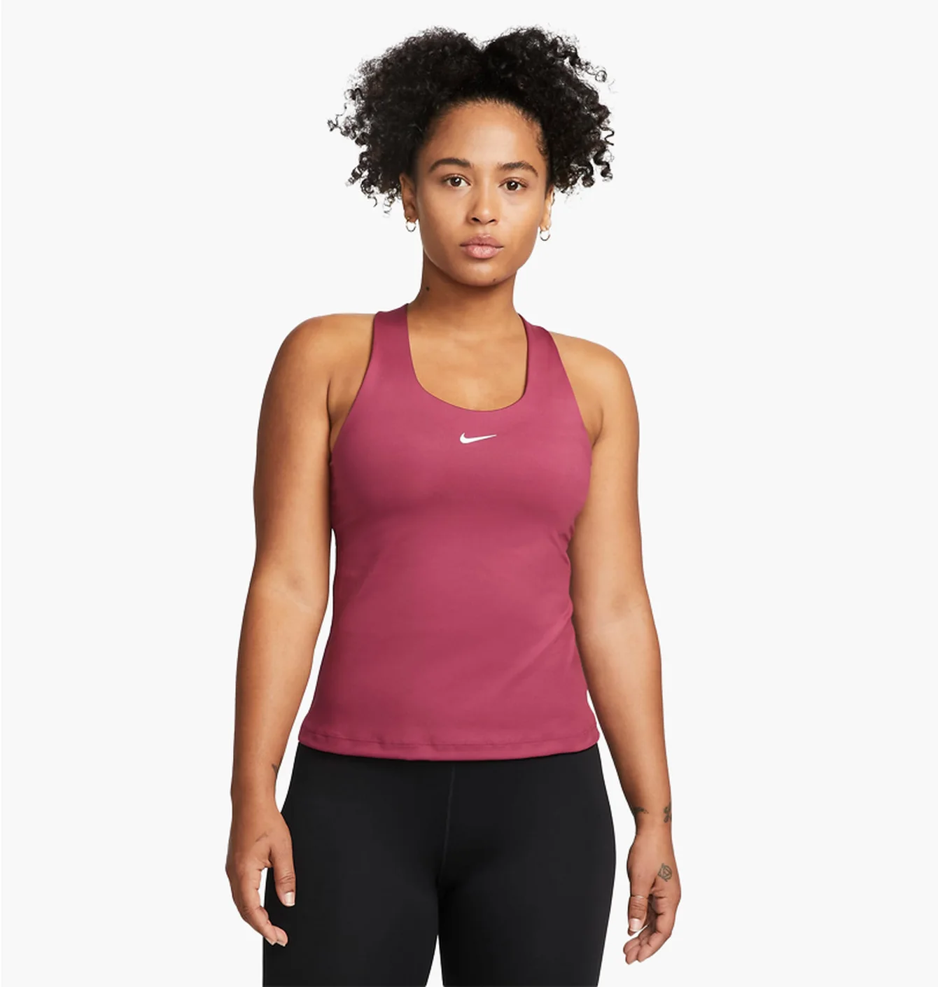 Майка жіноча Nike Swoosh WomenS Medium-Support Padded Sports Bra Tank Bordo DV9897-653