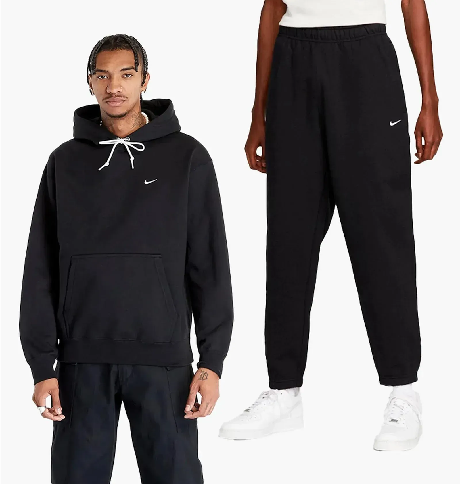 Спортивний костюм чоловічий Nike Solo Swoosh Fleece Black (DX1355-010__DX1364-010)