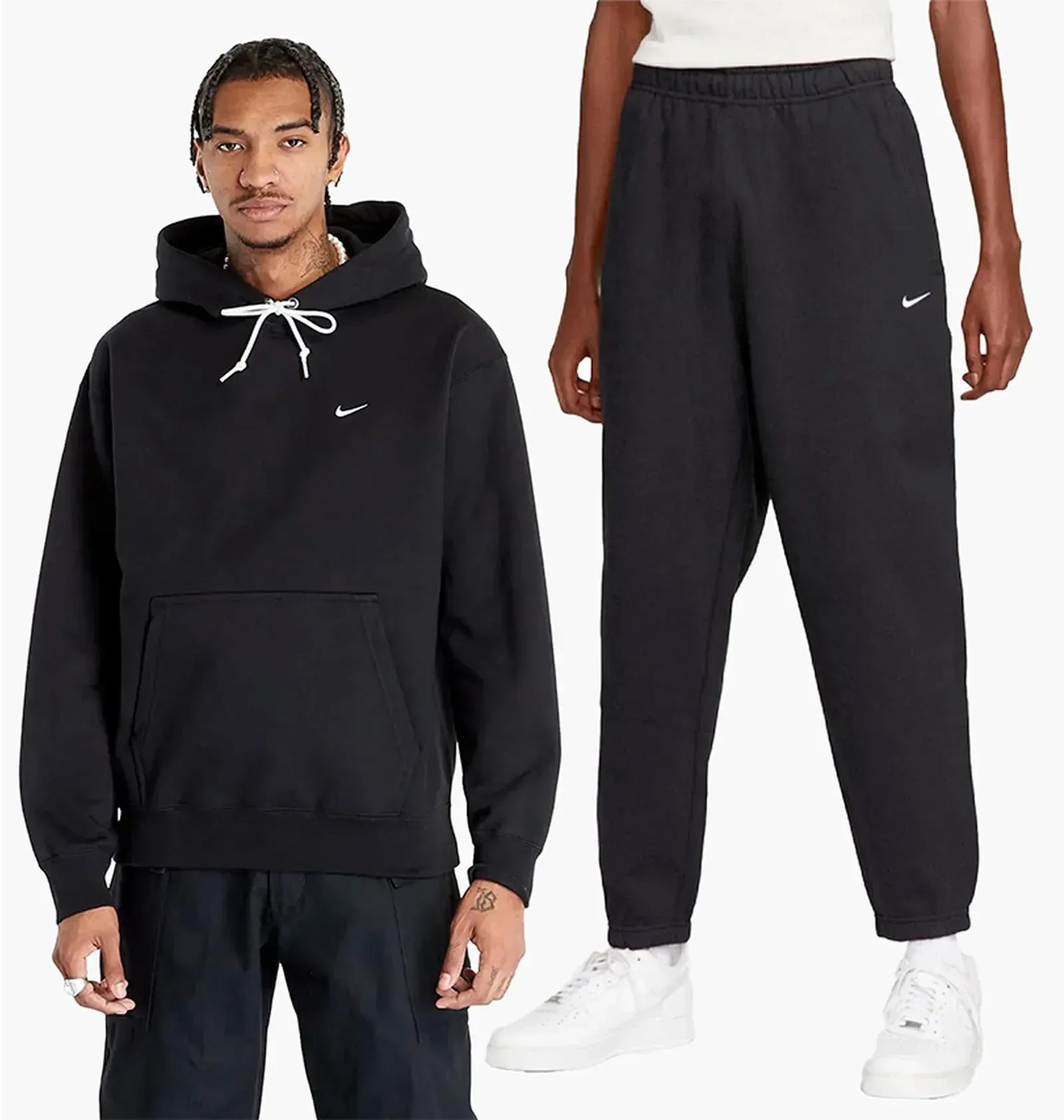 Спортивний костюм чоловічий Nike Solo Swoosh Fleece Black (DX1355-010__DX1364-010)