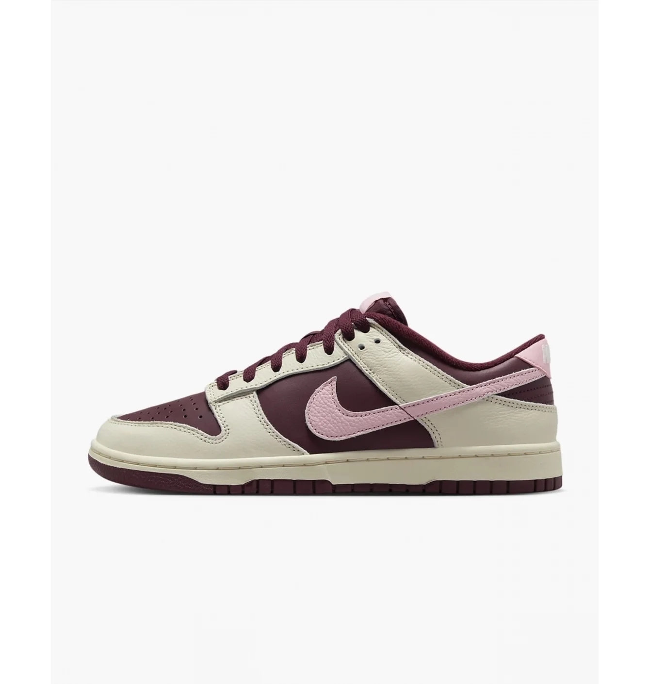 Кросівки чоловічі Nike Dunk Low Premium Beige/Bordo DR9705-100