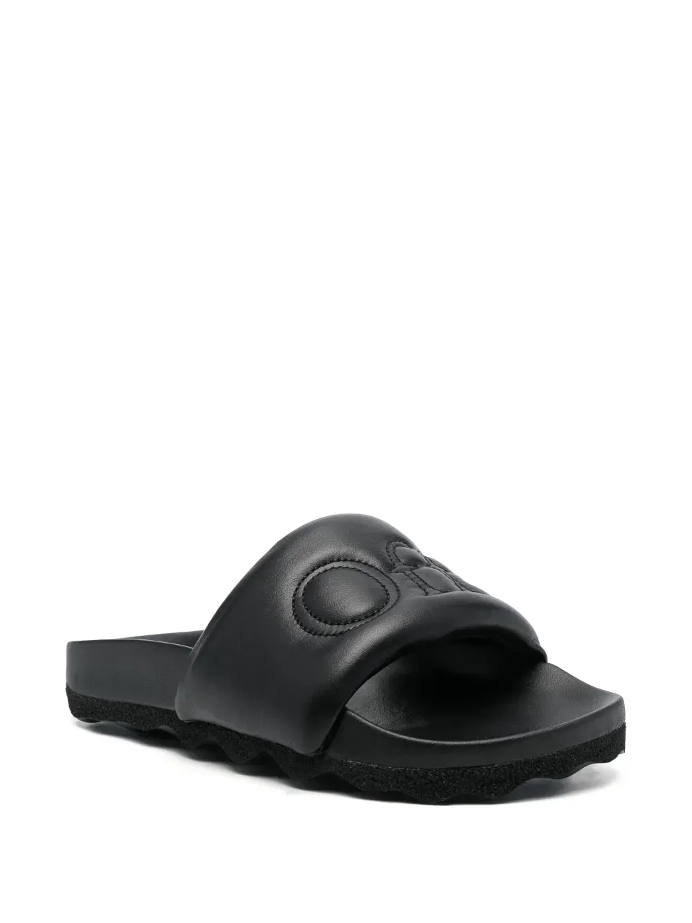 Тапочки жіночі Off-White Bookish Sponge Logo-Embroidered Slides (OWIT001S23LEA0011010)