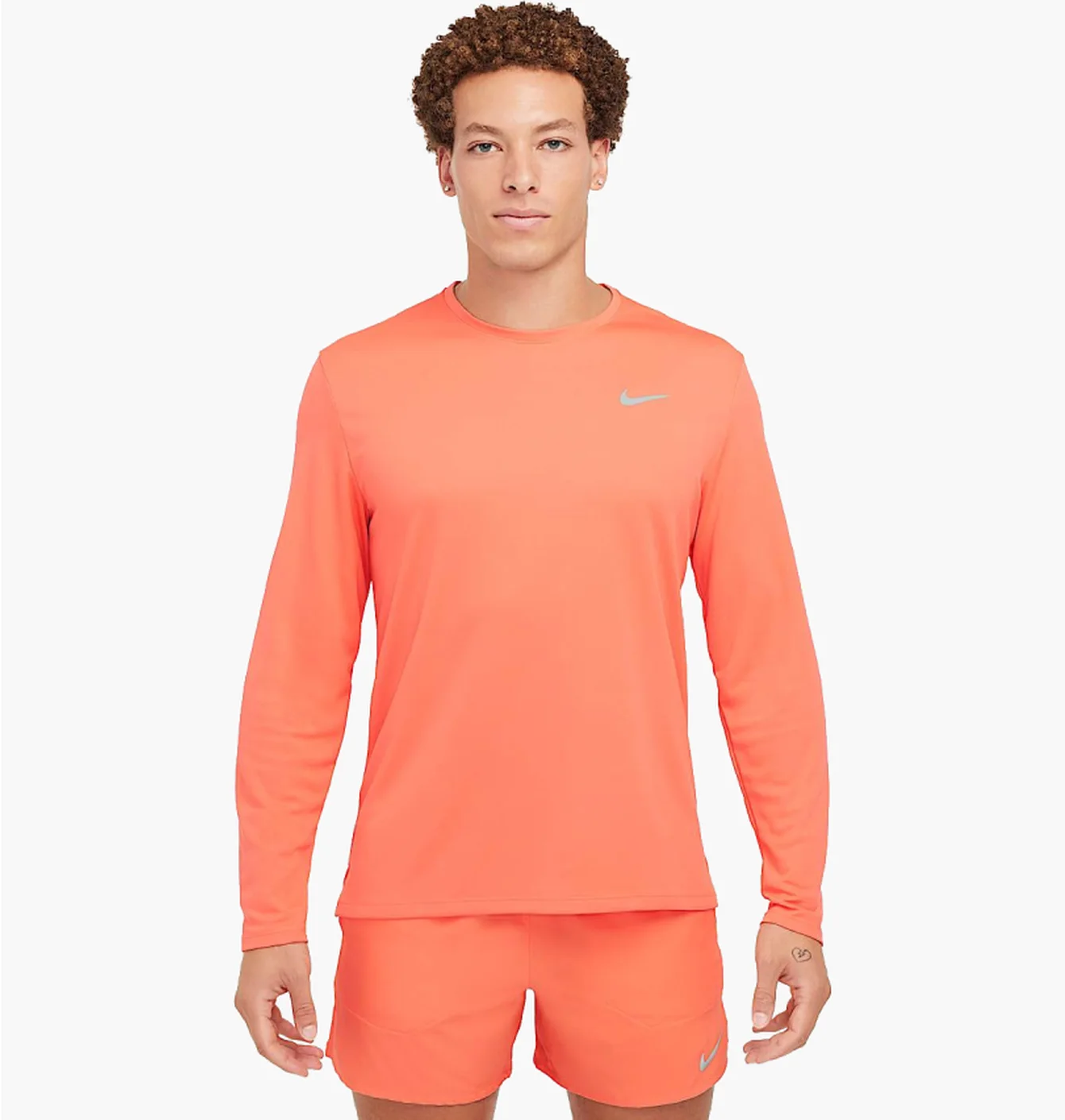 Лонгслів чоловічий Nike Miler Dri-Fit Peach FB7070-643