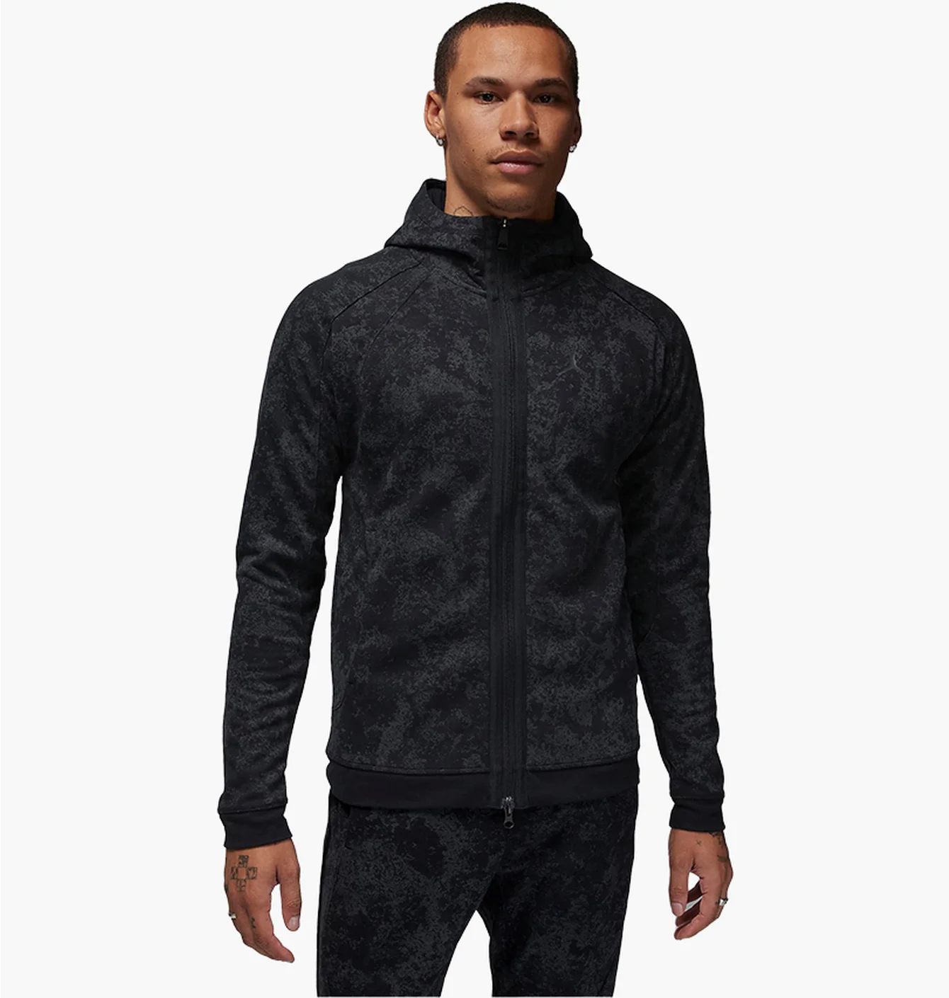 Толстовка чоловіча Air Jordan Dri-Fit Sport Air Fleece Full-Zip Hoodie Black FN5846-010
