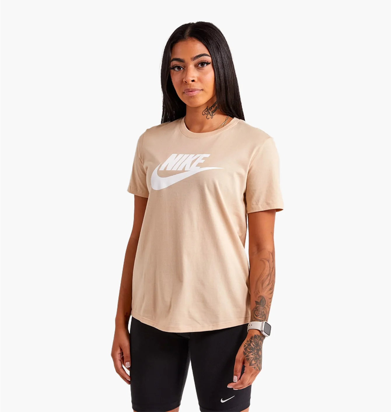 Футболка жіноча Nike Essential Icon Futura Tee Beige DX7906-126