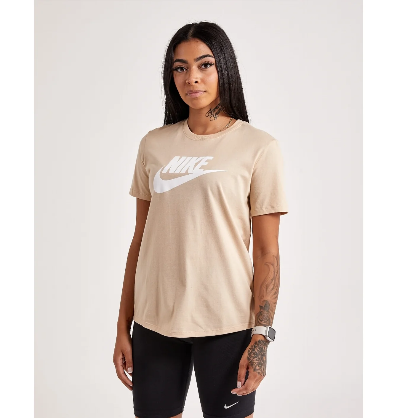 Футболка жіноча Nike Essential Icon Futura Tee Beige DX7906-126