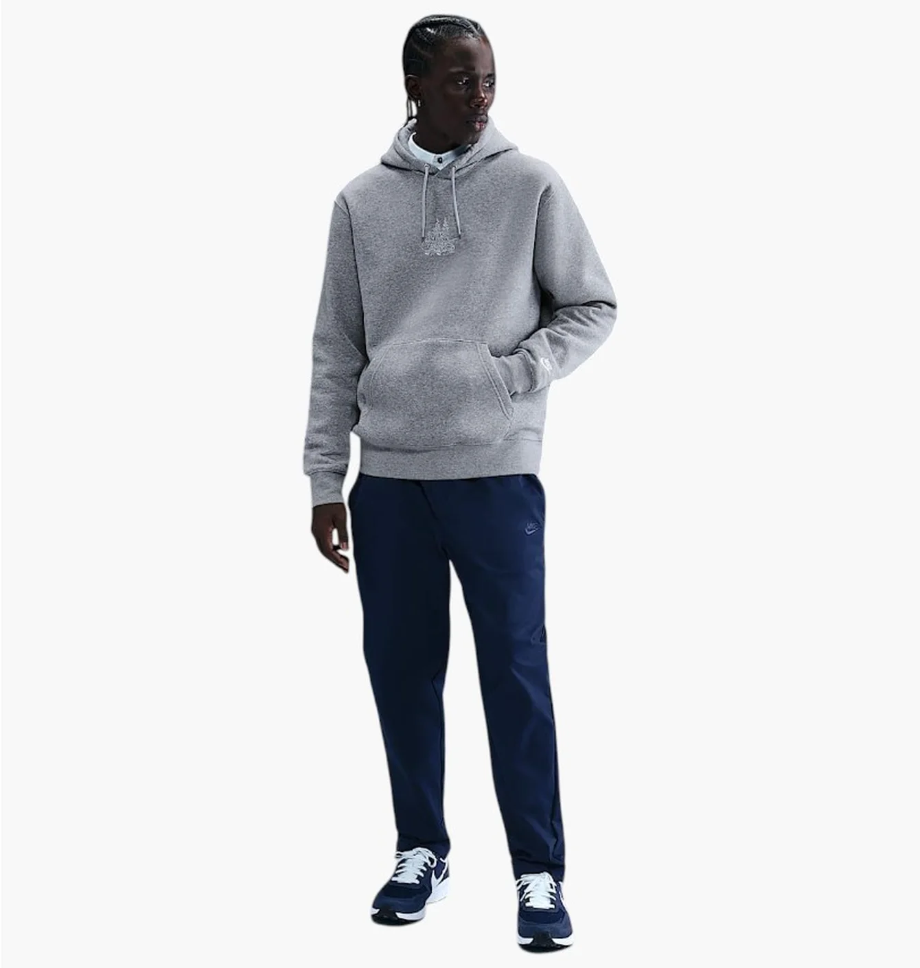 Худі чоловіче Nike Club Fleece Grey HV1216-063