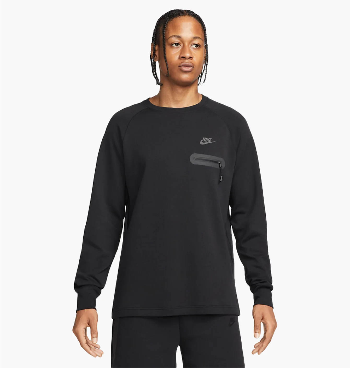 Лонгслів чоловічий Nike Tech Fleece Lightweight Black FD9880-010