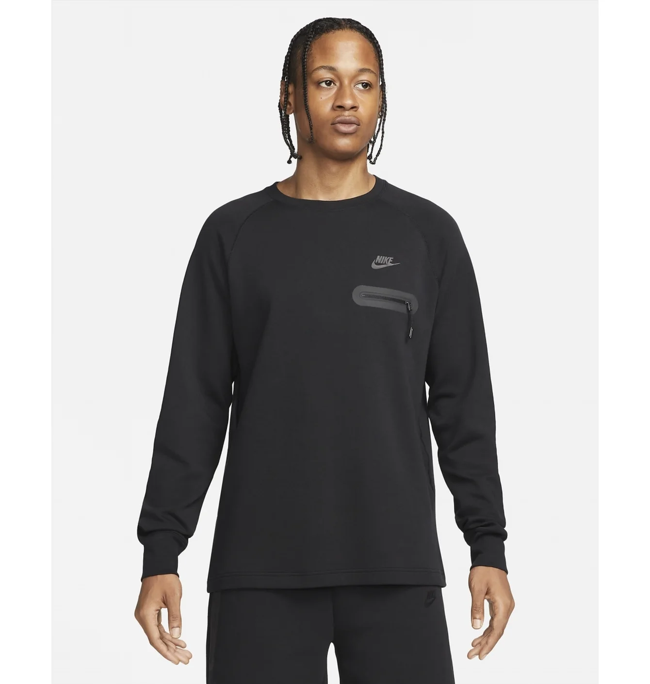 Лонгслів чоловічий Nike Tech Fleece Lightweight Black FD9880-010
