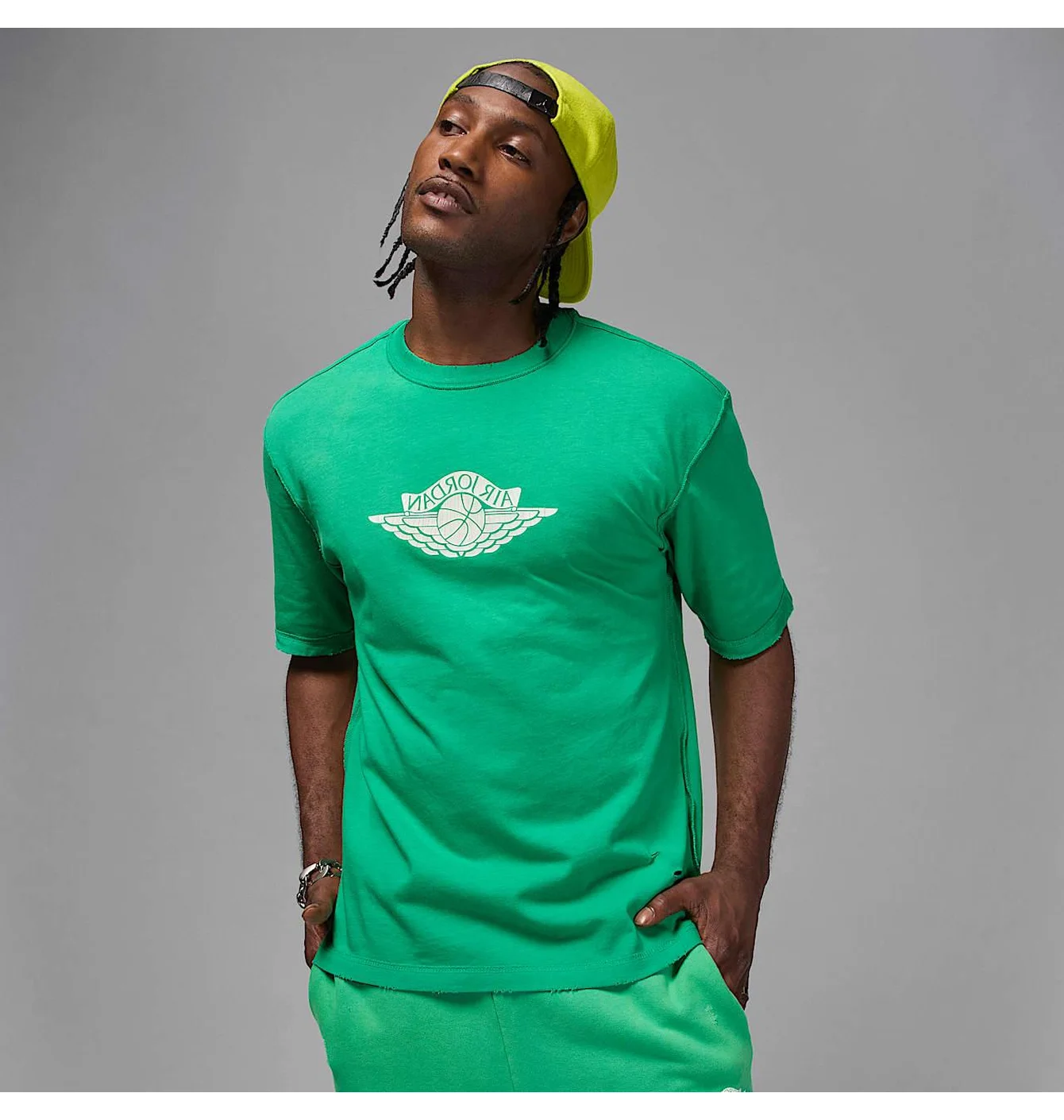 Футболка чоловіча Air Jordan Rare Air Wsh 85 Ss Crew Green IB3130-324