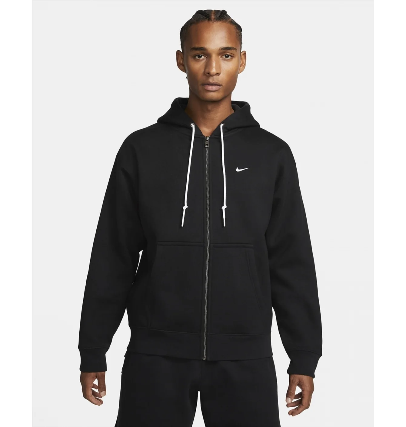 Толстовка чоловіча Nike Solo Swoosh Fullzip Hoodie Black DR0403-010