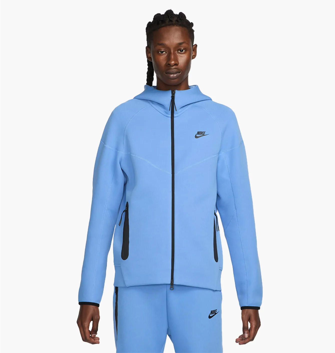 Толстовка чоловіча Nike Sportswear Tech Fleece Windrunner Full-Zip Hoodie Light Blue FB7921-450