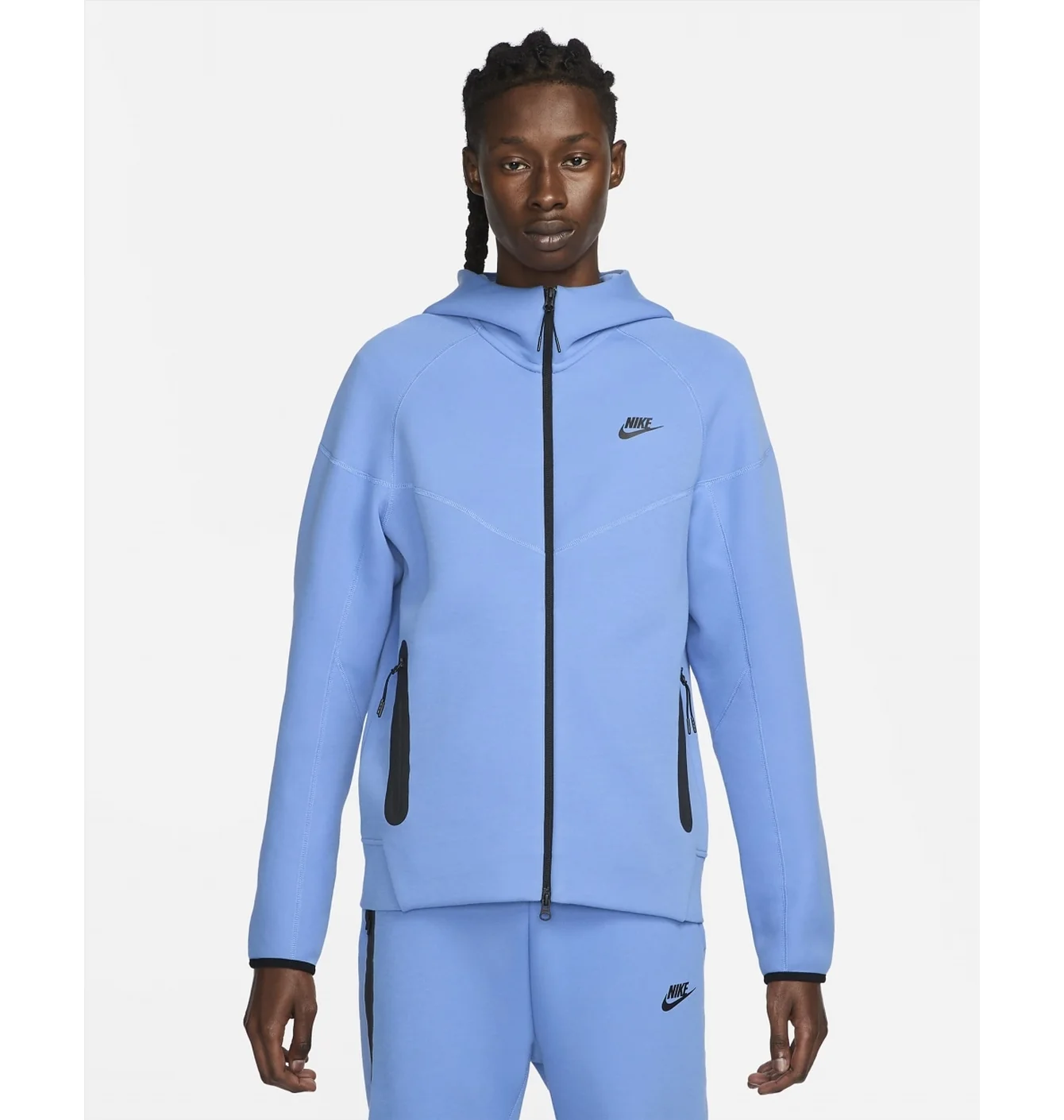 Толстовка чоловіча Nike Sportswear Tech Fleece Windrunner Full-Zip Hoodie Light Blue FB7921-450
