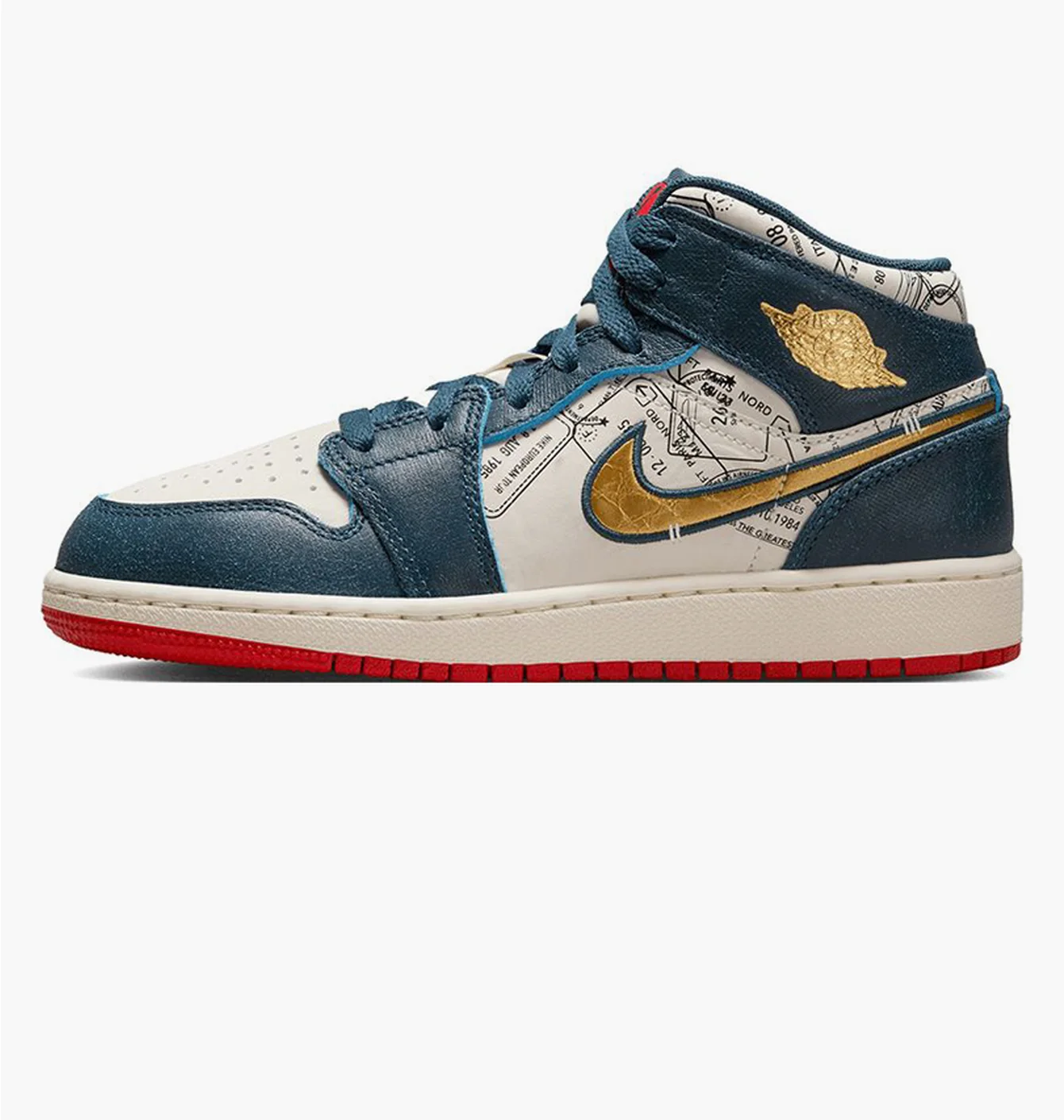 Кросівки дитячі Air Jordan 1 Mid Se Blue/White FN1353-400