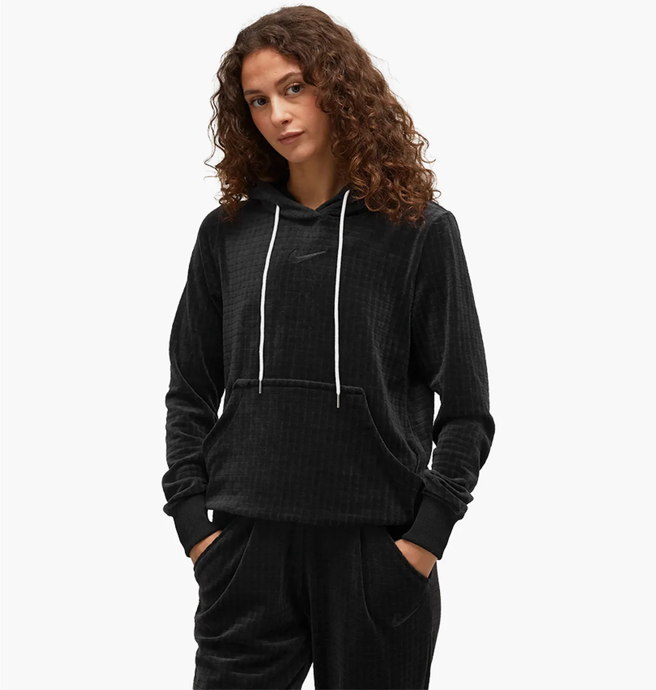 Худі жіноче Nike Velour Hoodie Black DV7812-010