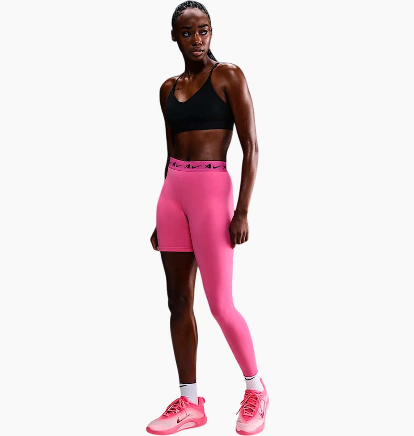Легінси жіночі Nike AJa Wilson ASymmetric Pink HQ6455-684