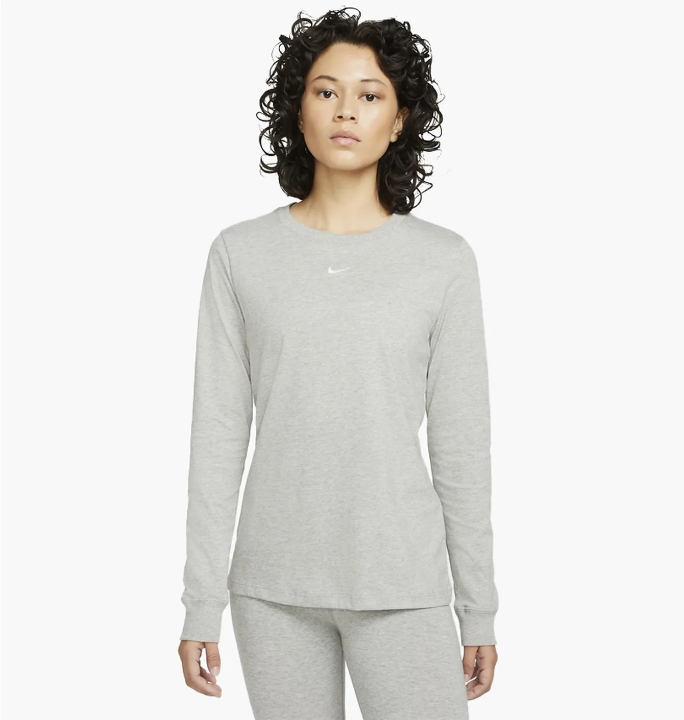 Лонгслів жіночий Nike Womens Long-Sleeve T-Shirt Grey Dc9833-063