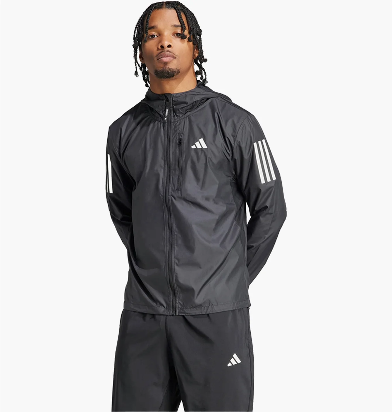 Олімпійка чоловіча Adidas Own The Run Jacket Black IN1483