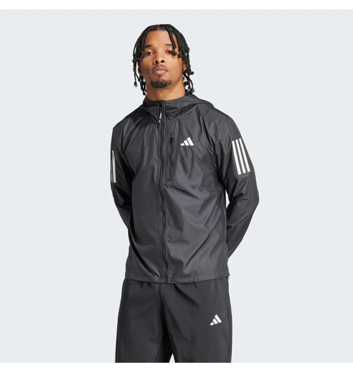 Олімпійка чоловіча Adidas Own The Run Jacket Black IN1483