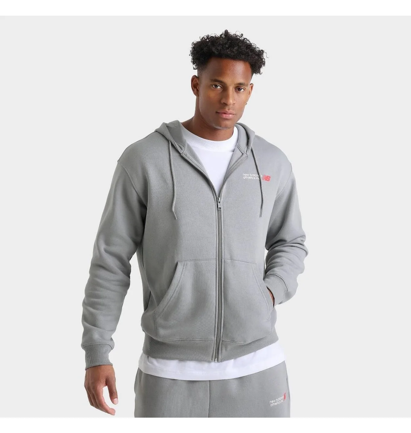 Толстовка чоловіча New Balance Athletics Flying Nb Logo Grey MJ51785