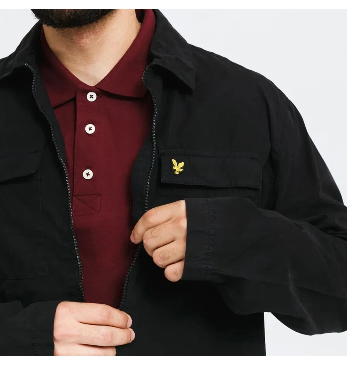 Сорочка чоловіча Lyle & Scott Cotton Twill Os Black LW1286V-Z865