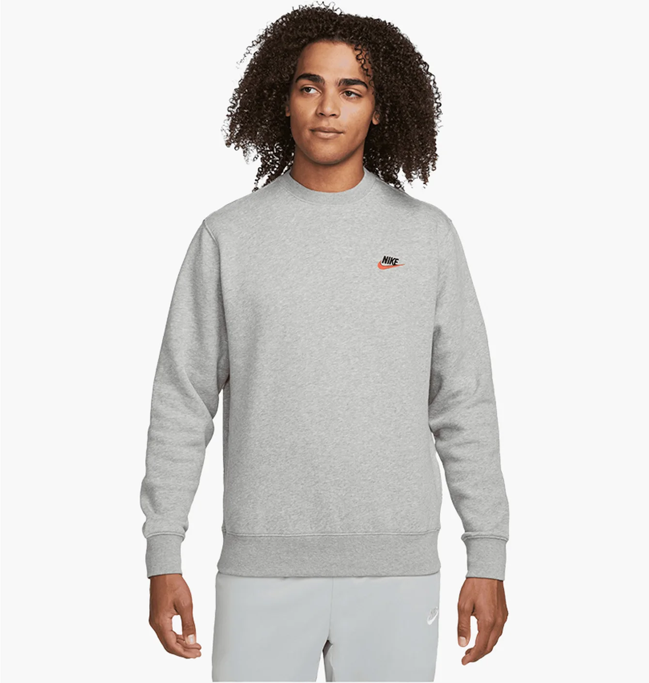 Світшот чоловічий Nike Club Fleece Sweatshirt F064 Grey DQ8383-064