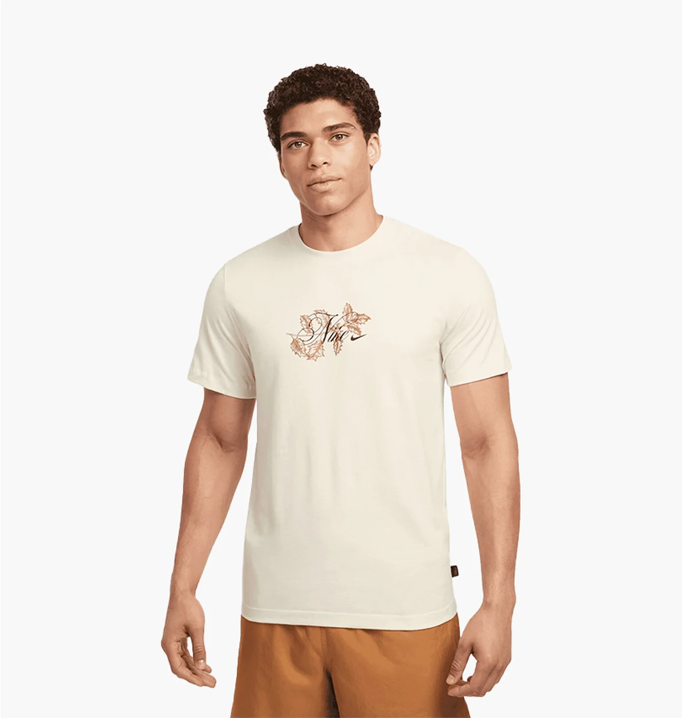 Футболка чоловіча Nike Nsw Ss Crew Beige HQ2434-113
