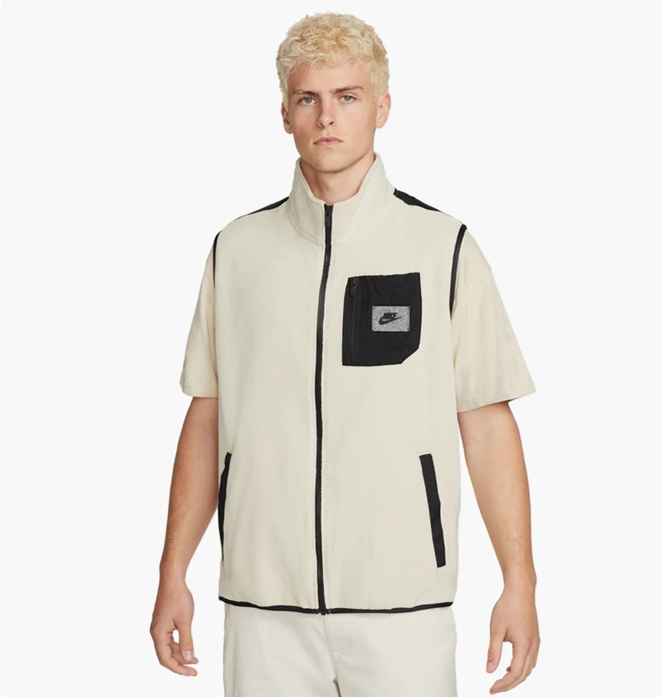 Жилетка чоловіча Nike M Nsw Spu Tf Polar Flc Vest Beige Dq5105-206